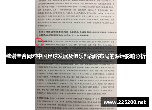 穆谢奎合同对中国足球发展及俱乐部战略布局的深远影响分析
